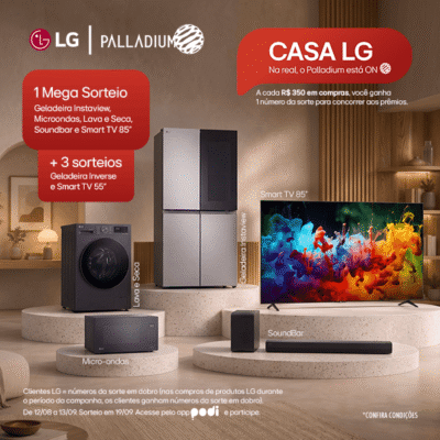 Palladium e LG lançam campanha inédita com sorteio de produtos